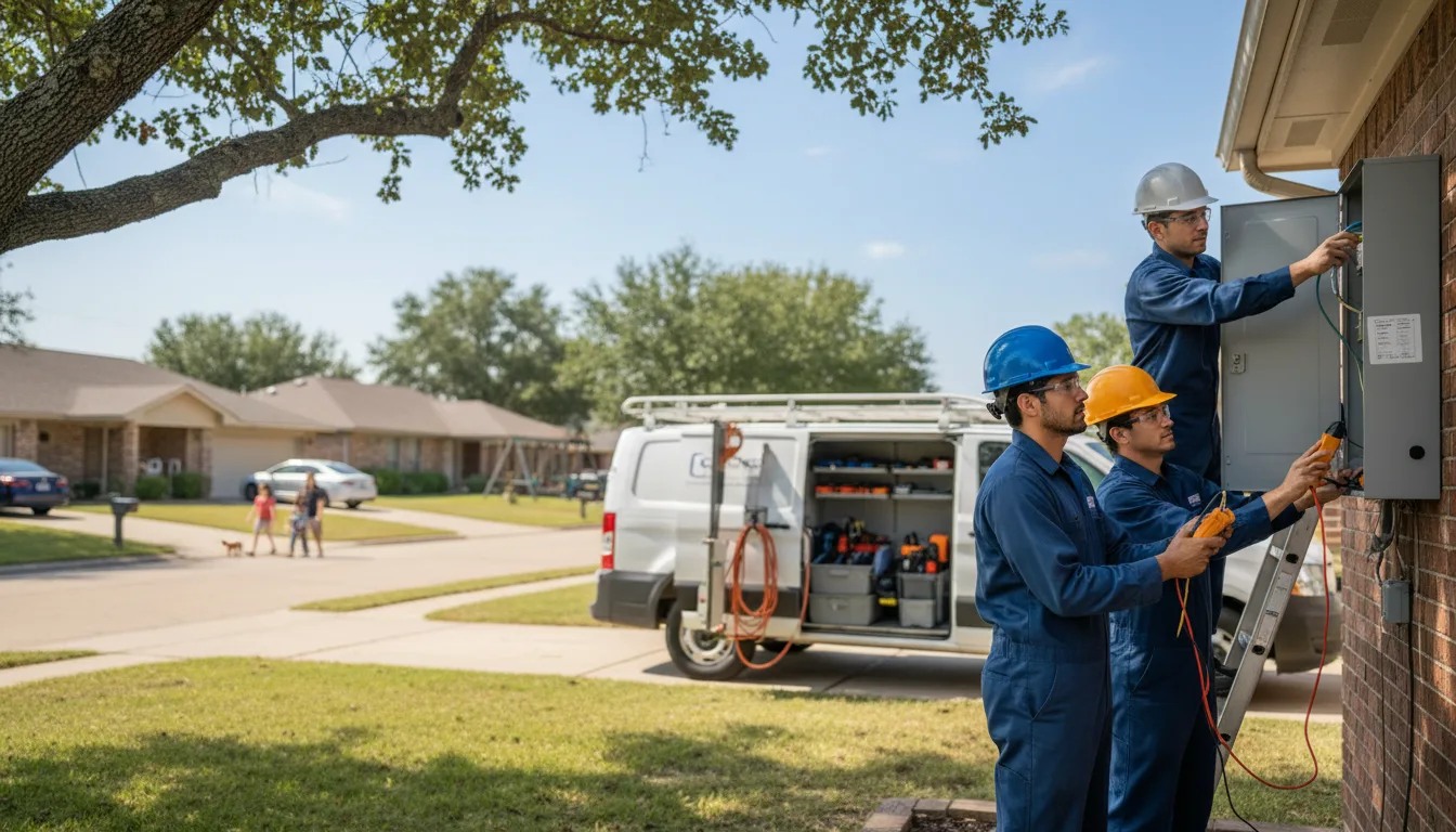 Certified electrician providing emergency electrical services in Rock City, IL